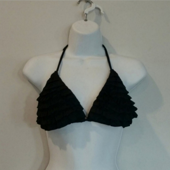 layered ruffle bikini top